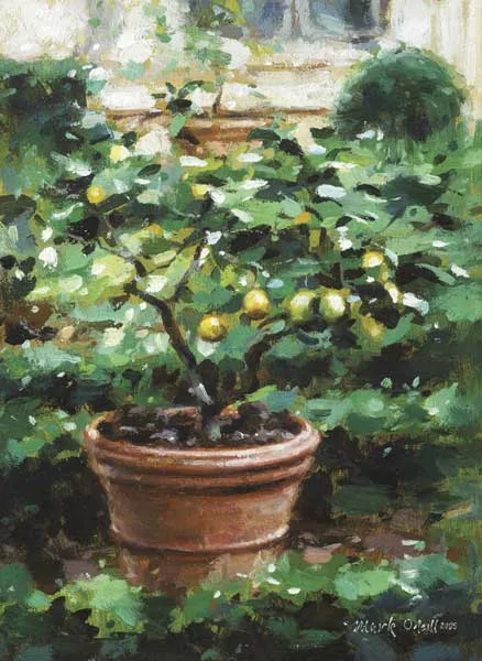 PEAR TREE by Mark O'Neill, 2005, oil on board, sold Nov 2010