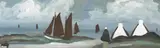 Markey Robinson, SAILING BOATS WITH COTTAGES AND SHAWLIE