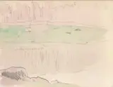 Jack Butler Yeats, TREES REFLECTED IN COOLE LAKE