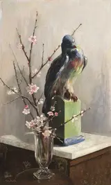 Mary Georgina Barton, GILBERT BAYES' PIGEON WITH ALMOND BLOSSOM