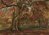 Harry Kernoff, AUTUMN IN SAINT STEPHEN'S GREEN