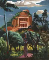Cecil Ffrench Salkeld, ROCK TEMPLE, VISHNN-GRAM, INDIA