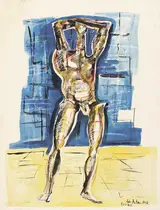 John Behan, STANDING FIGURE WITH ELEVATED ARM