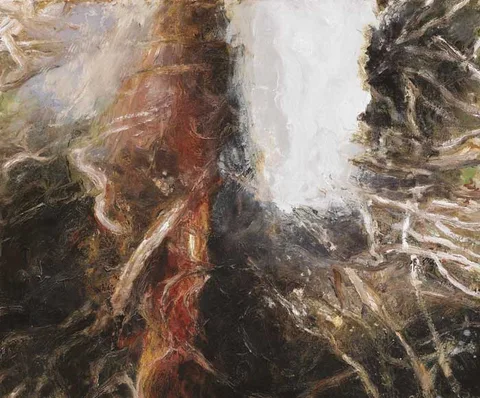 FIRE IS TO BURN by Bernadette Kiely, 2000, oil on canvas, offered Oct 2010