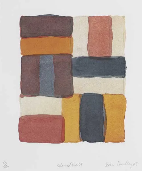 COLOURED WALL by Sean Scully, 2003, lithograph (no. 37 from an edition of 150), sold Oct 2010
