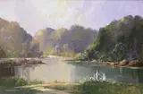 George K. Gillespie, FEEDING THE DUCKS, RIVER LAGAN, COUNTY DOWN
