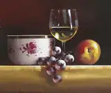 David Ffrench le Roy, STILL LIFE WITH WINE GLASS