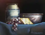 David Ffrench le Roy, STILL LIFE WITH CHEESE