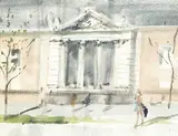 James Le Jeune, FIGURE BEFORE A CLASSICAL PORTICO