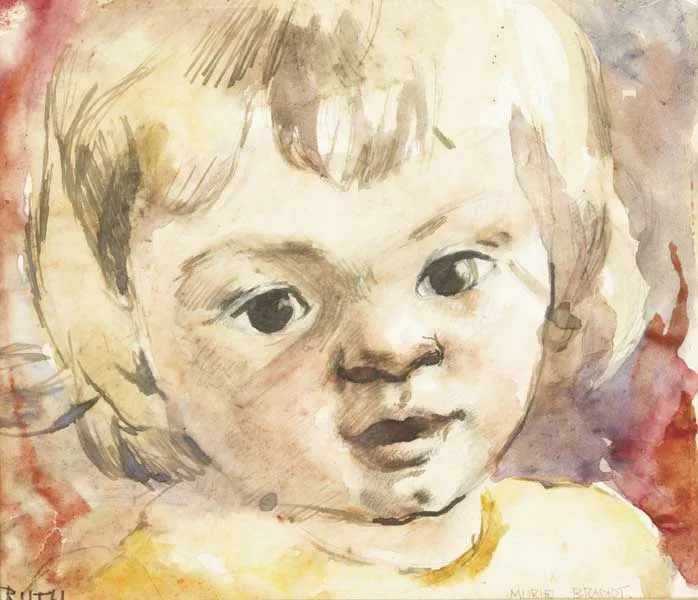 RUTH by Muriel Brandt, 1940, watercolour over pencil, offered Oct 2010