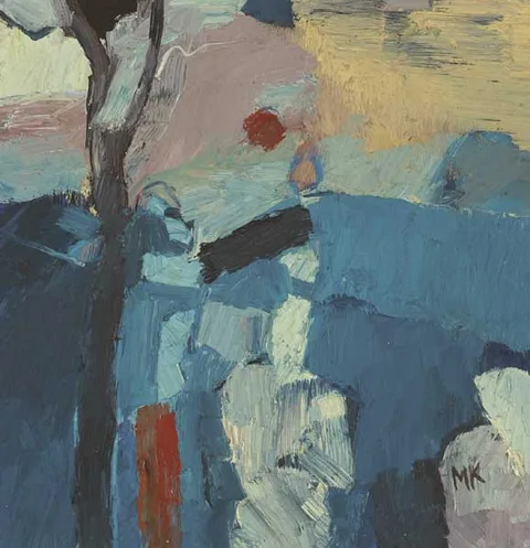 MIDNIGHT IN VERONA by Marty Kelly, oil on board, sold Oct 2010