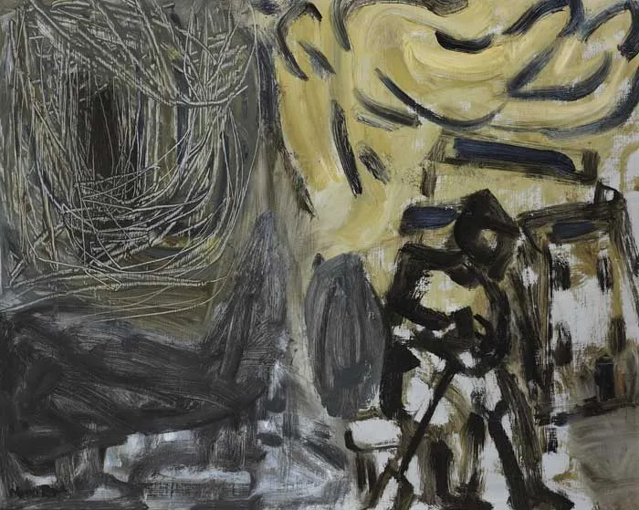 ANCIENT CAVE by Nano Reid, oil on board, sold May 2010
