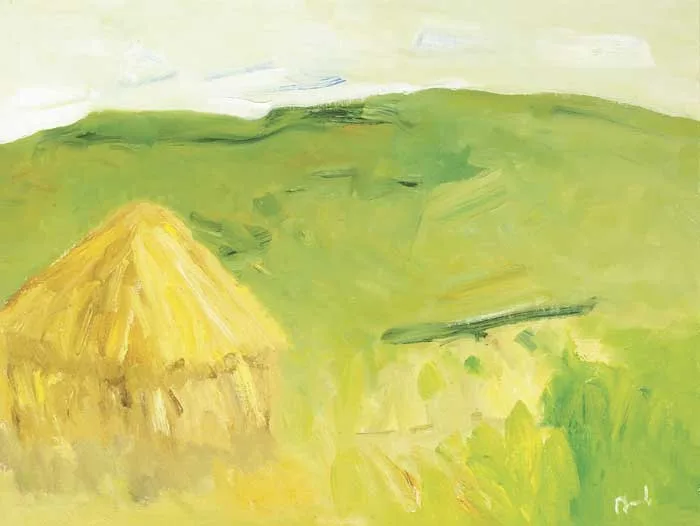HAYRICK, DONEGAL by Charles Brady, oil on canvas, sold May 2010