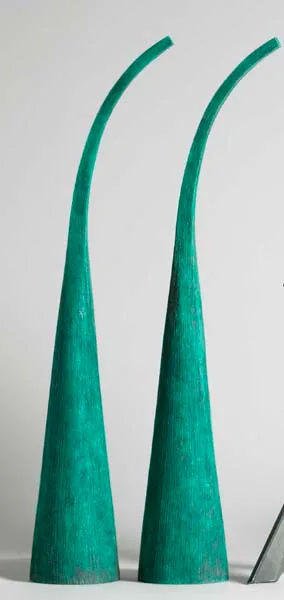 Eilis O'Connell, THE SAME BUT DIFFERENT (A PAIR), 1992, bronze with green patina