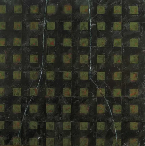 SHADOW LINES VI by Charles Tyrrell, 1998, oil on canvas laid on board, offered May 2010