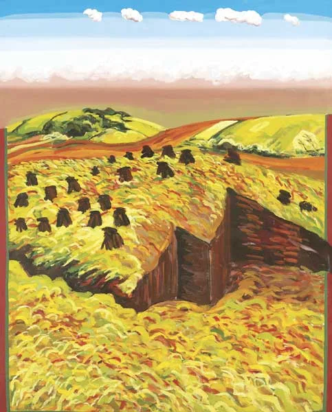 BOG SERIES by Brian Bourke, oil on canvas, sold May 2010