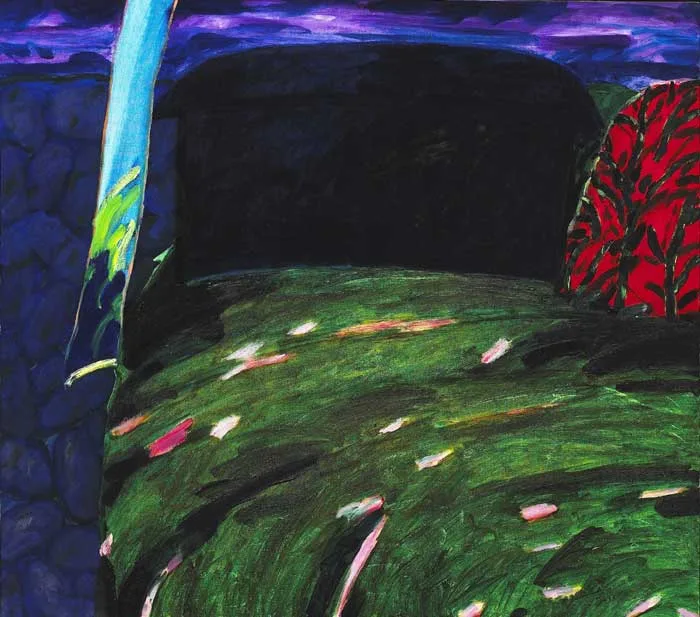 THE DARK BARN by William Crozier, 1988, oil on canvas, sold May 2010