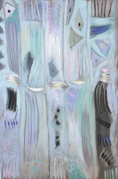 SEA REQUIEM, MARCH by Tony O'Malley, 1987, oil on board, sold May 2010