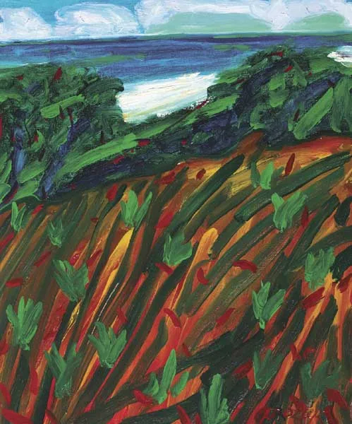 SULLIVAN'S FIELD by William Crozier, 1986, oil on canvas, sold May 2010