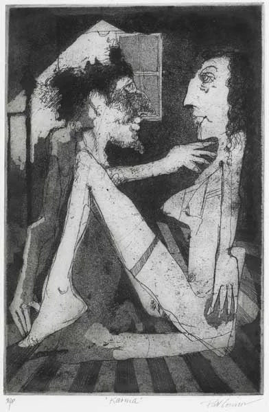 Pat Connor, KARMA, etching (artist's proof)