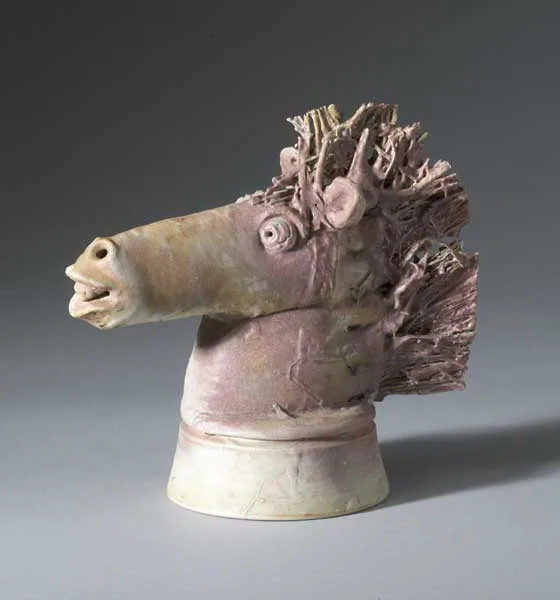 Pat Connor, HORSE'S HEAD, 1985, ceramic (no. 2 from an edition of 6)