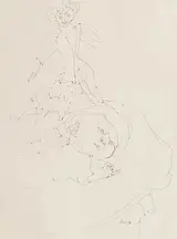 Barry Flanagan, ALFRED WITH HARLEQUIN, 1 FEBRUARY