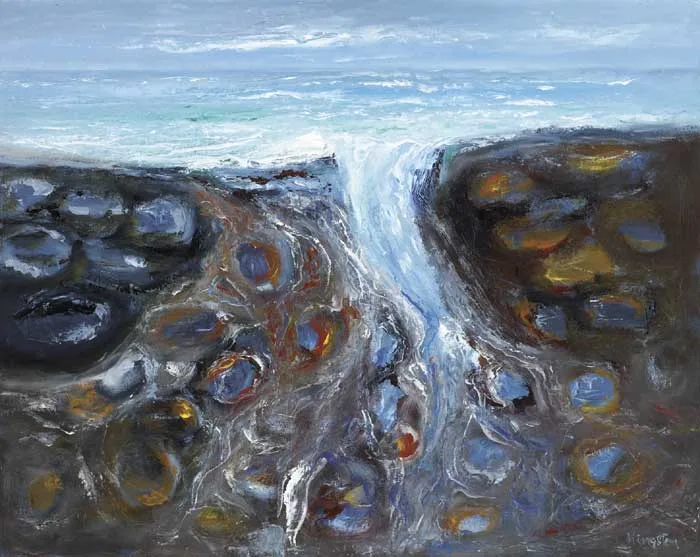 CAUSEWAY, NO. 47 by Richard Kingston, oil on board, offered May 2010