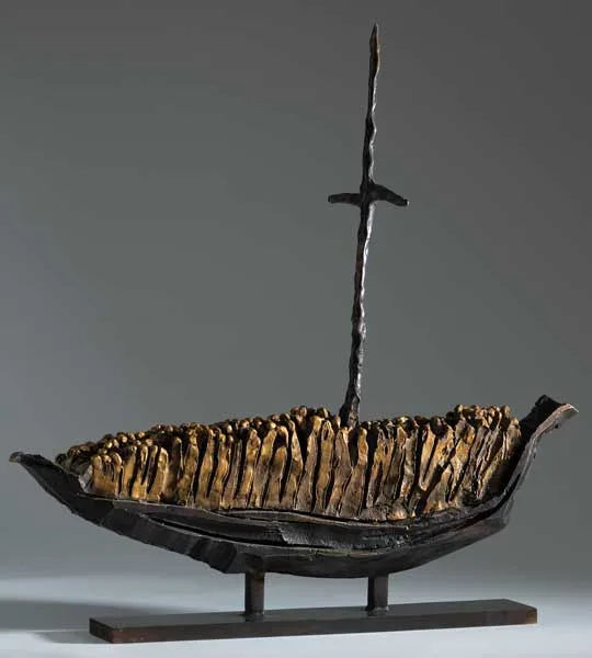 John Behan, PILGRIM SHIP, 2008, bronze (unique)