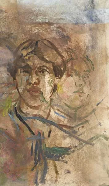 SELF PORTRAIT STUDIES by Stella Steyn, oil on canvas, offered May 2010