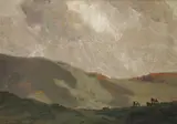 James Humbert Craig, COUNTY ANTRIM HILLS WITH CATTLE GRAZING