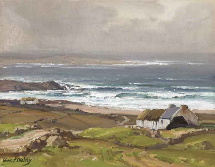 FALCARRAGH LANDSCAPE, COUNTY DONEGAL by Frank McKelvey, oil on canvas, sold May 2010