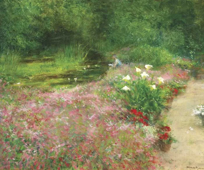 Thomas Ryan, THE ARTIST'S GARDEN, 2006, oil on board