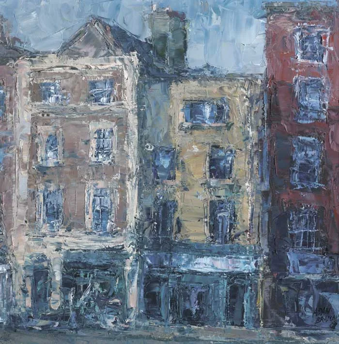 BACHELORS WALK by Aidan Bradley, 2009, oil on board, sold May 2010
