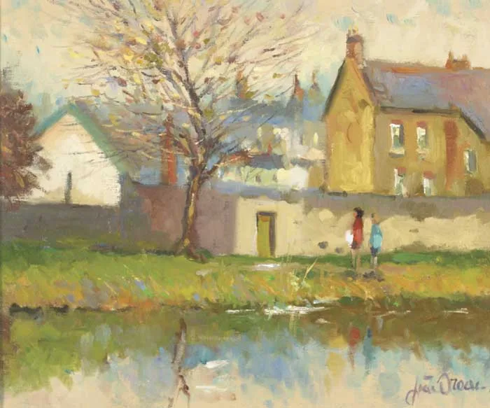 AUTUMN GRAND PARADE by Liam Treacy, 1985, oil on canvas, sold May 2010