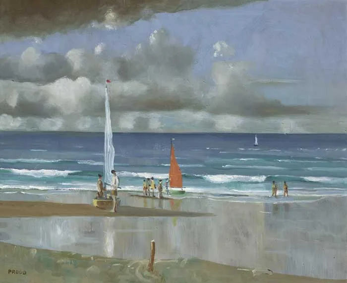Liam Proud, CHILDREN'S REGATTA, oil on canvas