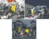 Robert Ballagh, LIBERTY AT THE BARRICADES AFTER DELACROIX, THE THIRD OF MAY AFTER GOYA and THE RAPE OF THE SABINES AFTER DAVID, 1973 (SET OF THREE)
