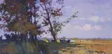 John Skelton, CATTLE IN THE SHADE, COUNTY MEATH, AUTUMN