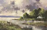George K. Gillespie, ON THE SHORES OF LOUGH CONN, COUNTY MAYO