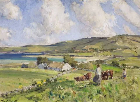 James Humbert Craig, SUMMER IN THE ROSSES, COUNTY DONEGAL, oil on canvas