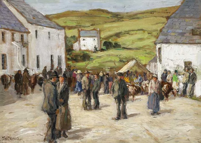 FAIR DAY by James Humbert Craig, oil on board, offered Mar 2010