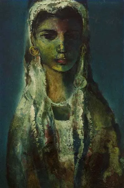 GYPSY GIRL by Daniel O'Neill, oil on board, sold Mar 2010