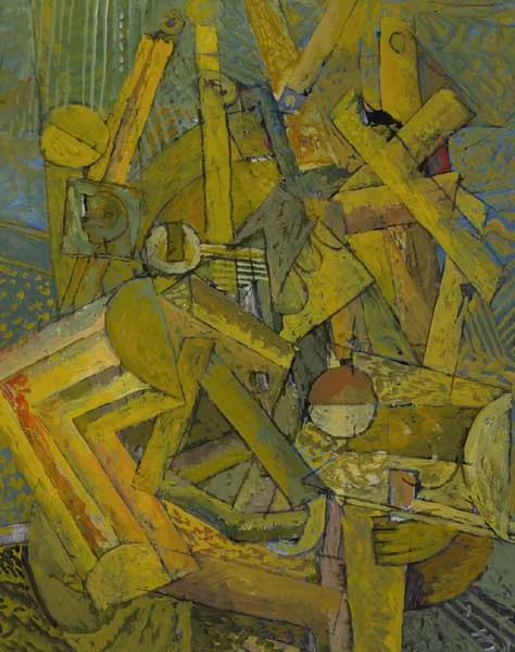 SEATED FIGURE by Nevill Johnson, 1991, acrylic with charcoal on board, offered Mar 2010