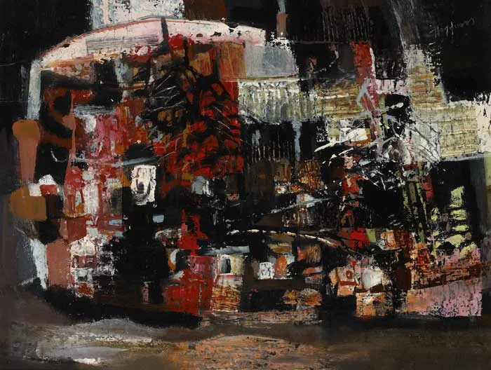 TOLEDO by George Campbell, oil on board, offered Mar 2010