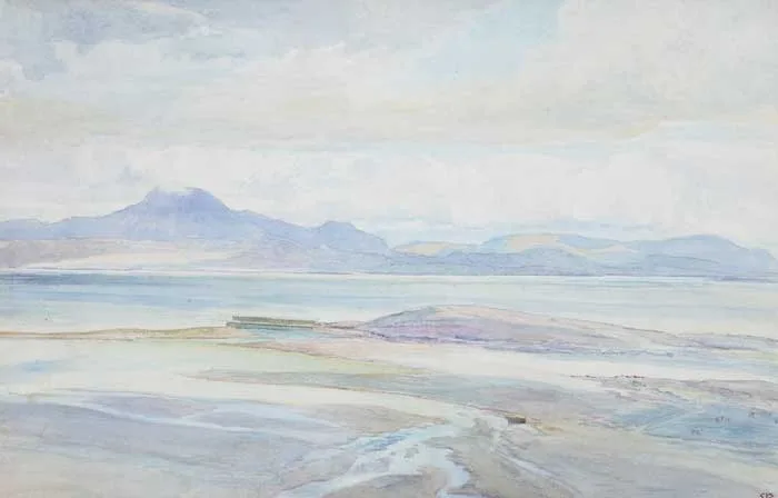 CONNEMARA COAST by Elizabeth Thompson, watercolour, sold Mar 2010