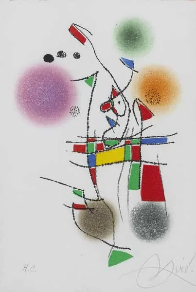 LA SPIRALE by Joan Miró, 1979, etching, aquaforte and aquatint; (hors de commerce), sold Mar 2010