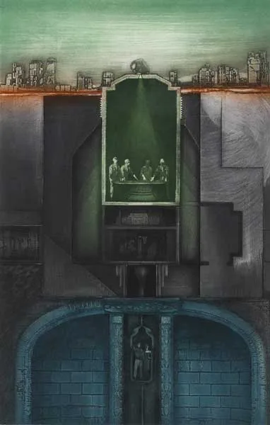 UNTITLED by Andrew Folan, 1986, etching with aquatint (no. 3 from an edition of 25), sold Mar 2010