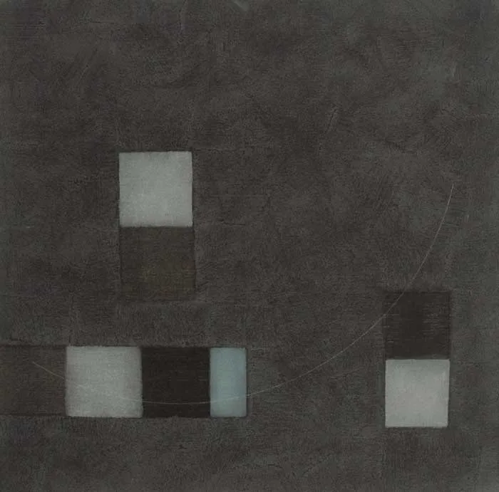 WAITING FOR BLACK by Felim Egan, 2006, acrylic with stone powder on canvas, offered Mar 2010