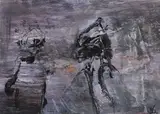 John Kingerlee, TWO FIGURES WITH MAUVE BACKDROP