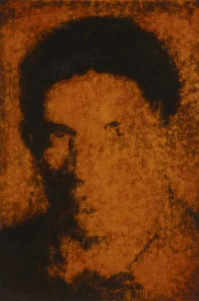 AUTUMN MAN by Ross Wilson, mixed media on board, sold Mar 2010