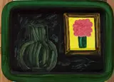 William Crozier, STILL LIFE WITH VASE AND PAINTING, WICKHAM